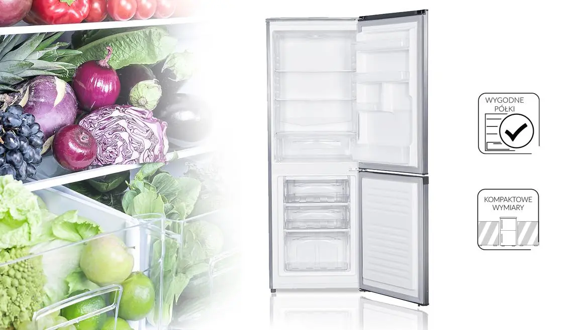 Lodówka MPM 182-KB-33/AA 142,2cm Dark Inox