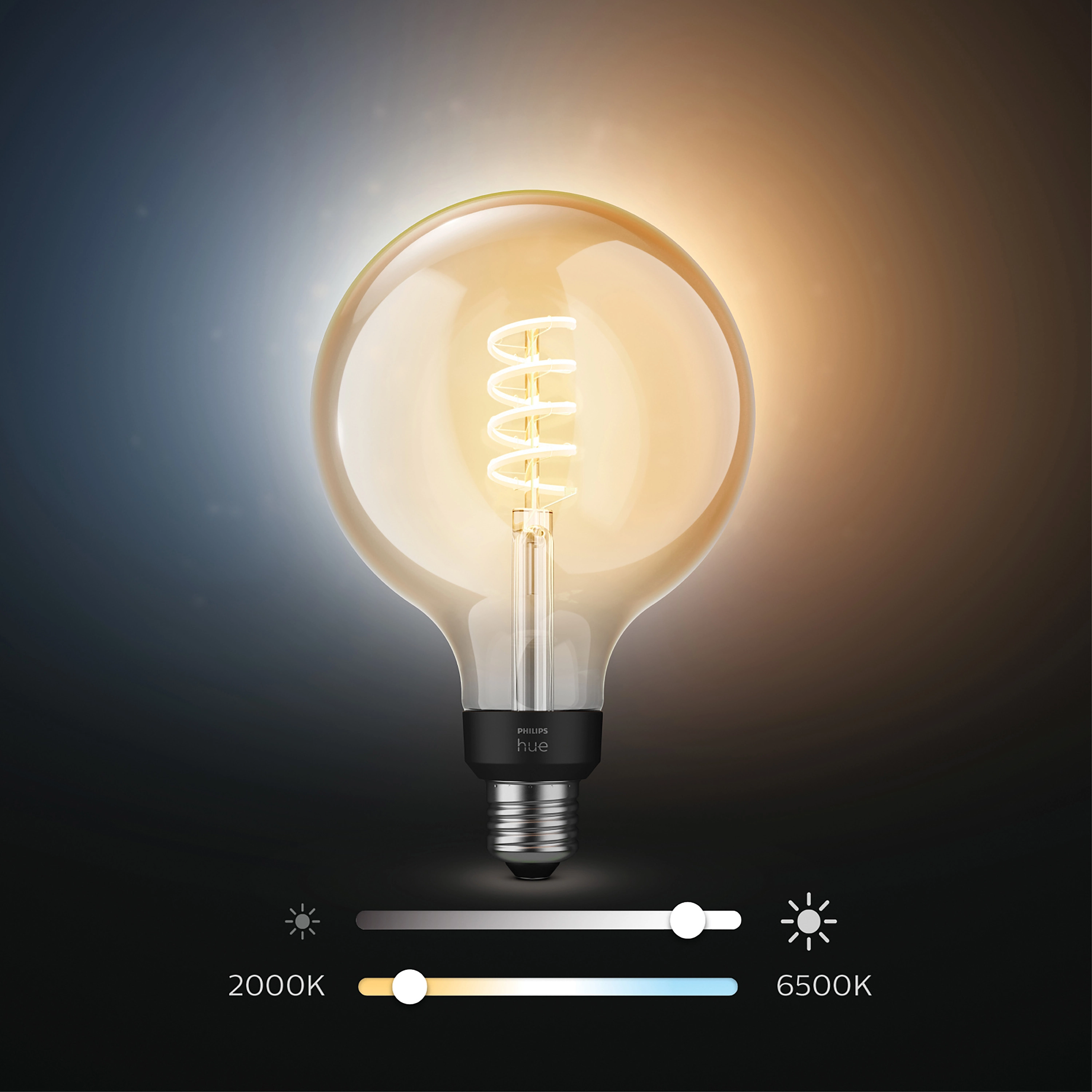 Żarówka LED Philips Hue White Ambiance Filament Globe E27 1 szt.