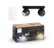 Philips Hue White Ambiance Buckram 929003047901 Czarny