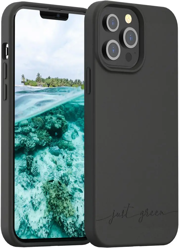 Etui Just Green Biodegradable Case do iPhone 13 Pro Max Czarny