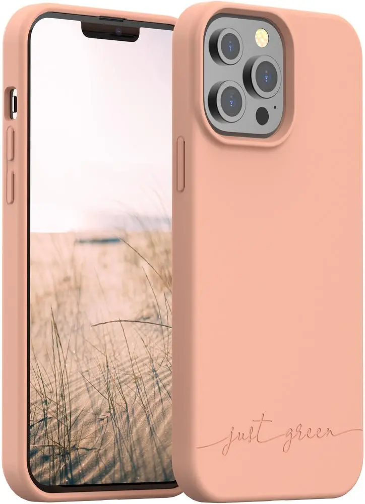 Etui Just Green Biodegradable Case do iPhone 13 Pro Beżowy
