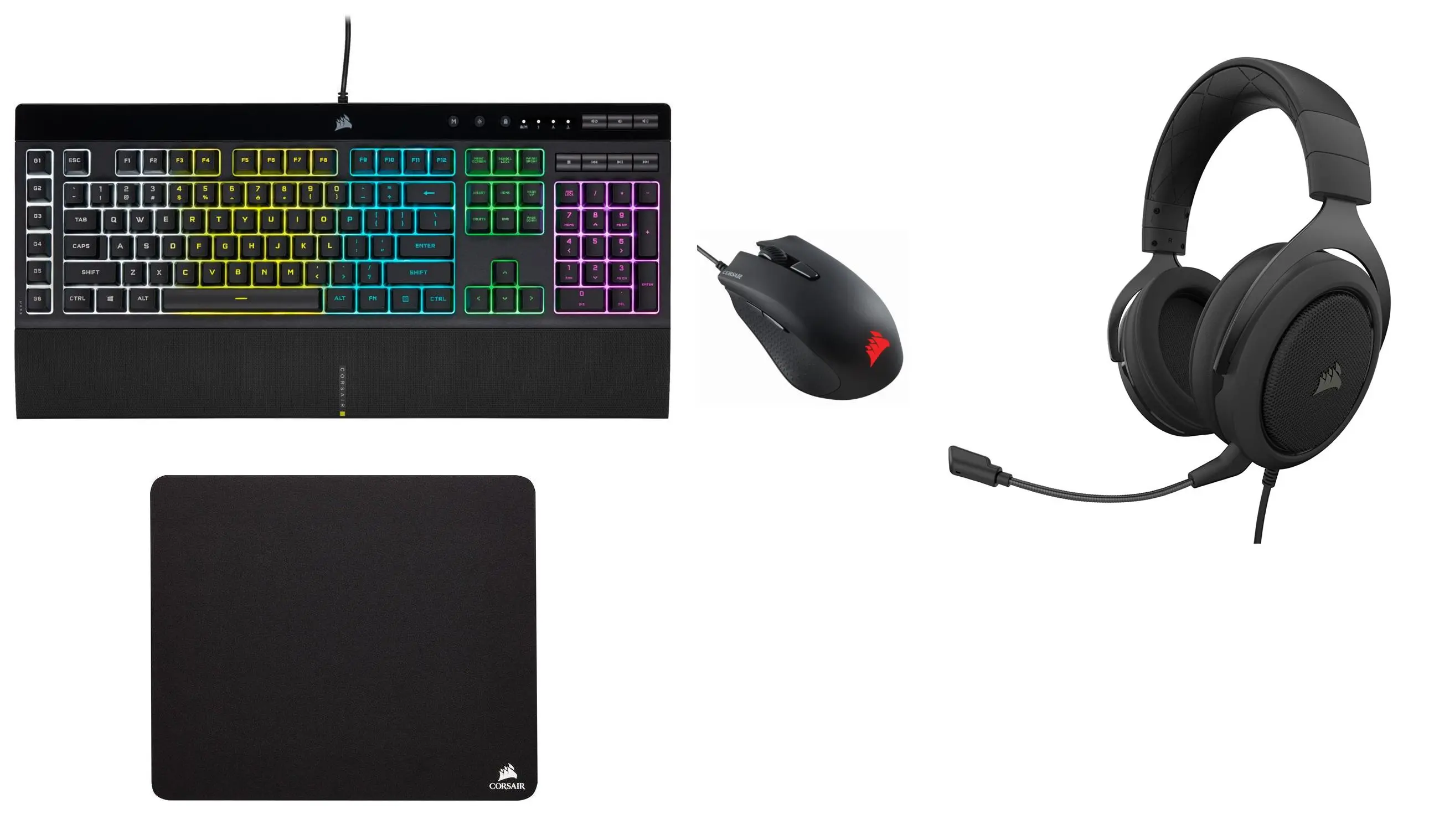 Zestaw Corsair 4 w 1 Czarny