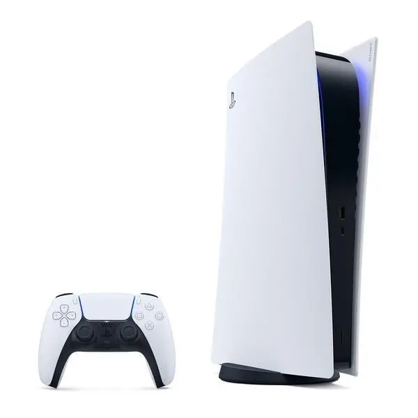 Konsola Sony PlayStation 5 Digital (PS5) + PlayStation Plus 12 m-ce + Dodatkowy Pad Czerwony
