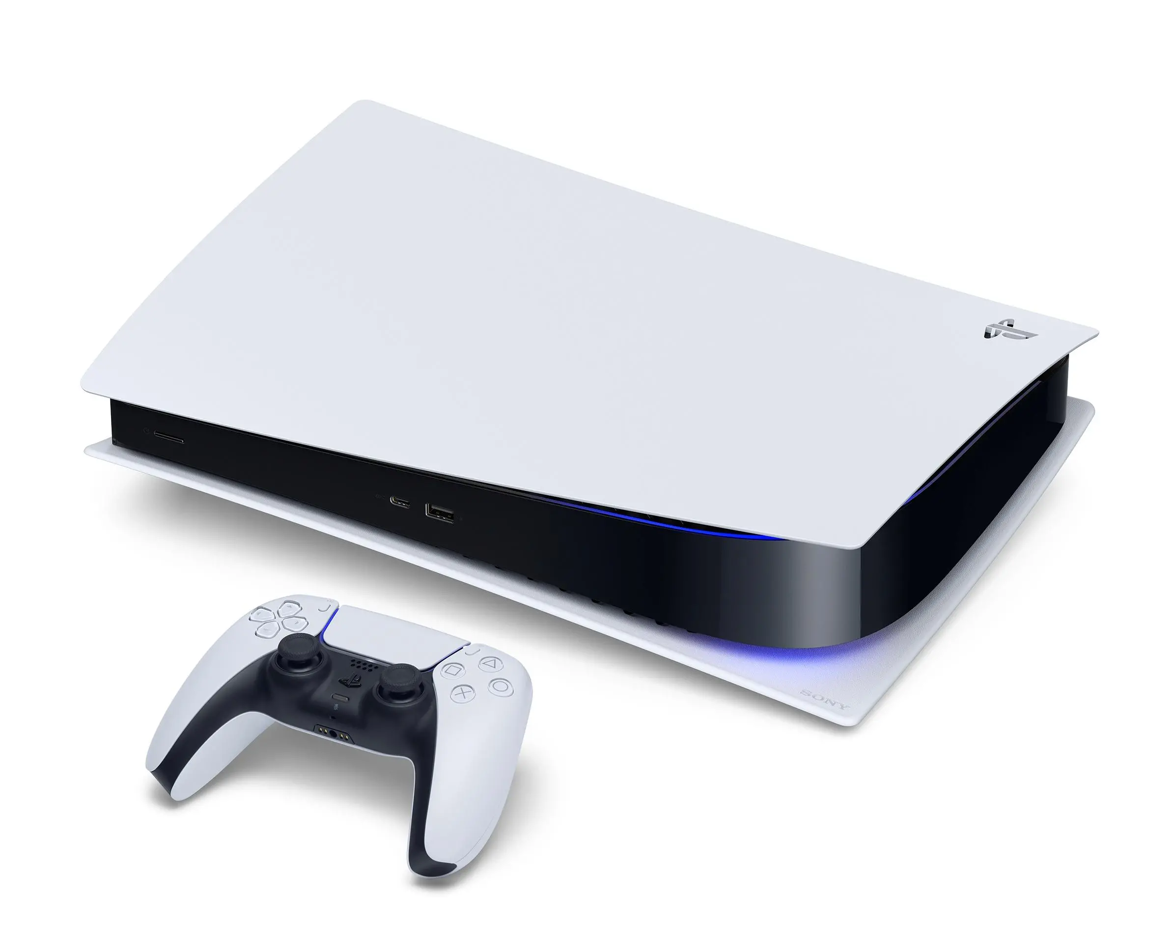 Konsola Sony PlayStation 5 Digital (PS5) + PlayStation Plus 12 m-ce + Dodatkowy Pad Czerwony