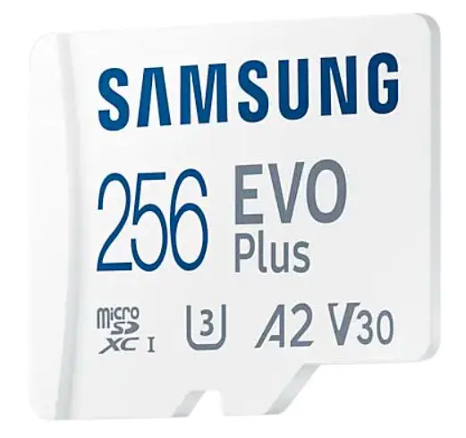 Karta pamięci Samsung Evo Plus microSDXC 256GB 130/120 A2 V30