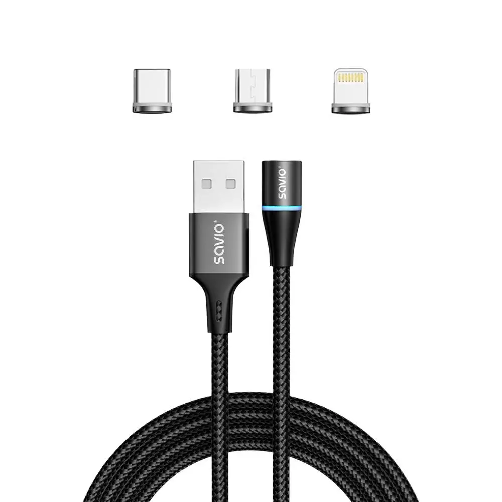 Kabel Savio CL-152 1m Czarny