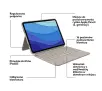 Etui na tablet Logitech Combo Touch iPad Pro 11" (1,2,3 gen.) Piaskowy