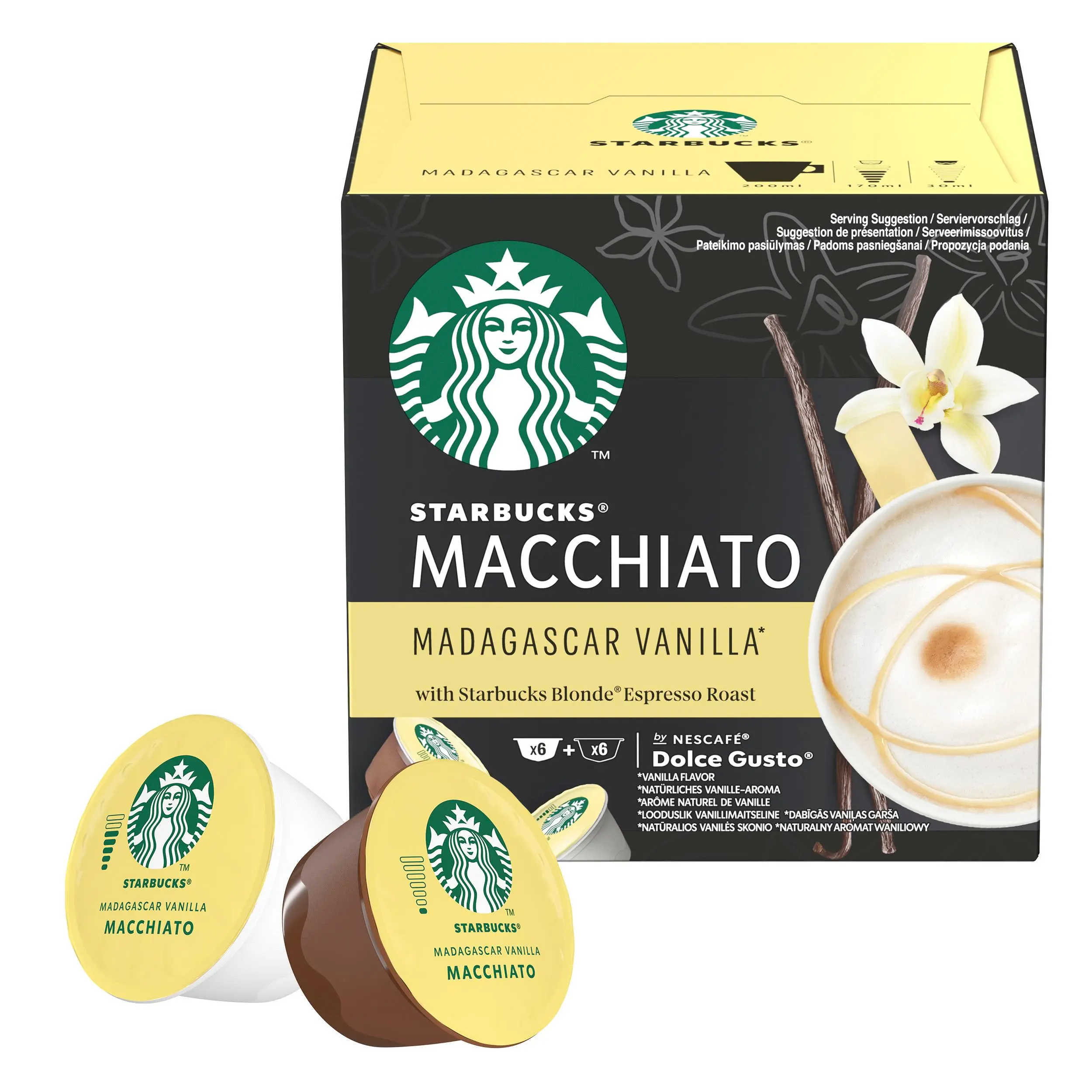 Kapsułki Starbucks Nescafe Dolce Gusto Latte Macchiato Madagascar Vanilla 12szt.