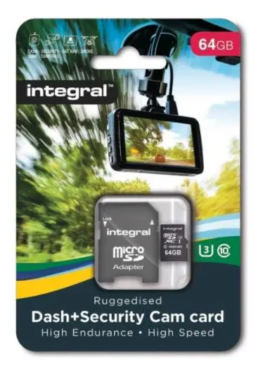 Karta pamięci Integral Security microSDHC 64GB Class 10 UHS-I/U3 A1 V30