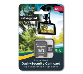 Karta pamięci Integral Security microSDHC 64GB Class 10 UHS-I/U3 A1 V30