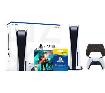 konsola PS5 Sony PlayStation 5 (PS5) + Battlefield 2042 + subskrypcja PS Plus 3 m-ce + dodatkowy pad (czarny)