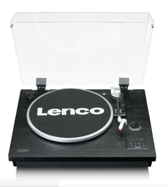 Gramofon Lenco LS-55BK Manualny Napęd bezpośredni Przedwzmacniacz Bluetooth Czarny
