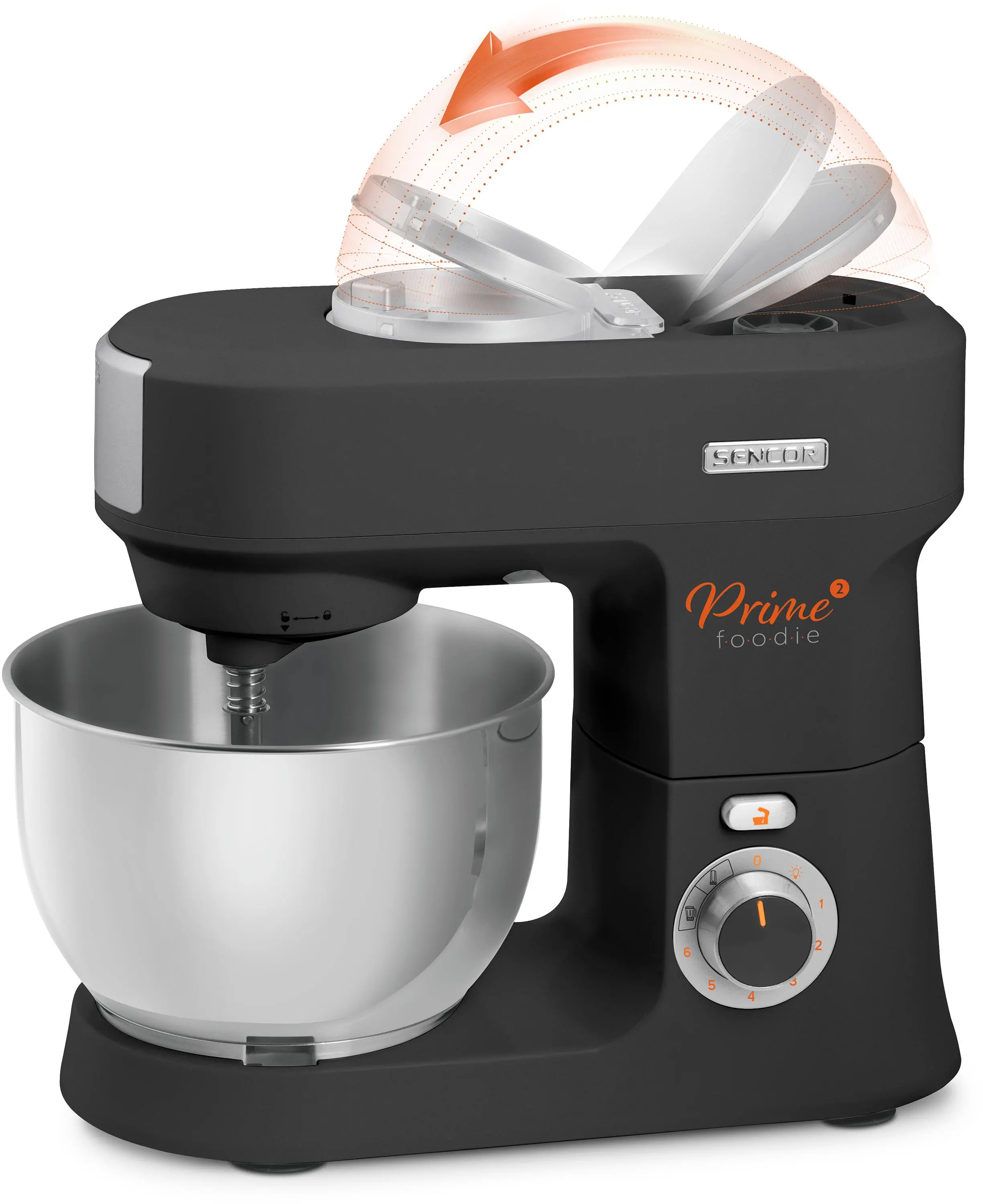 Robot planetarny Sencor STM 3761BK 1000W Maszynka do mielenia Blender kielichowy