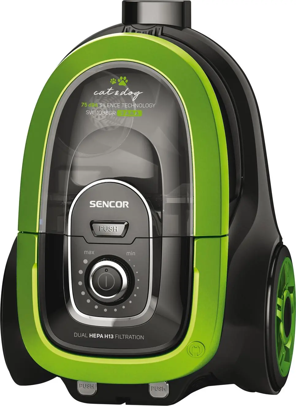 Odkurzacz Sencor SVC 1038GR 3AAA Mini turboszczotka Ssawka do podłóg twardych