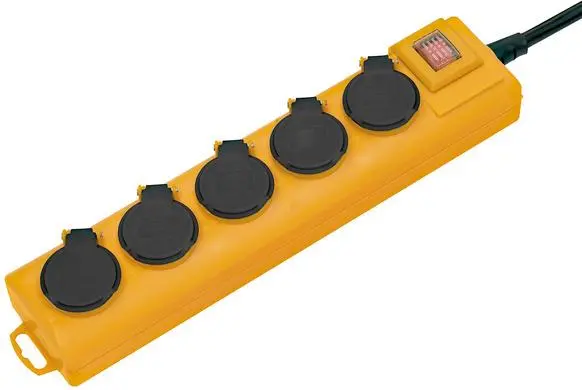 Przedłużacz Brennenstuhl Super-Solid SL 554 5 gniazd 2m Żółty