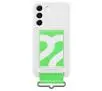 Etui Samsung Silicone Cover With Strap do Galaxy S22 Biały