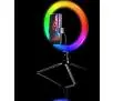 Lampa pierścieniowa Tracer RGB Ring 26cm ze statywem