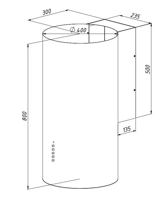 Okap Akpo WK-4 Balmera WL 450 Złoty