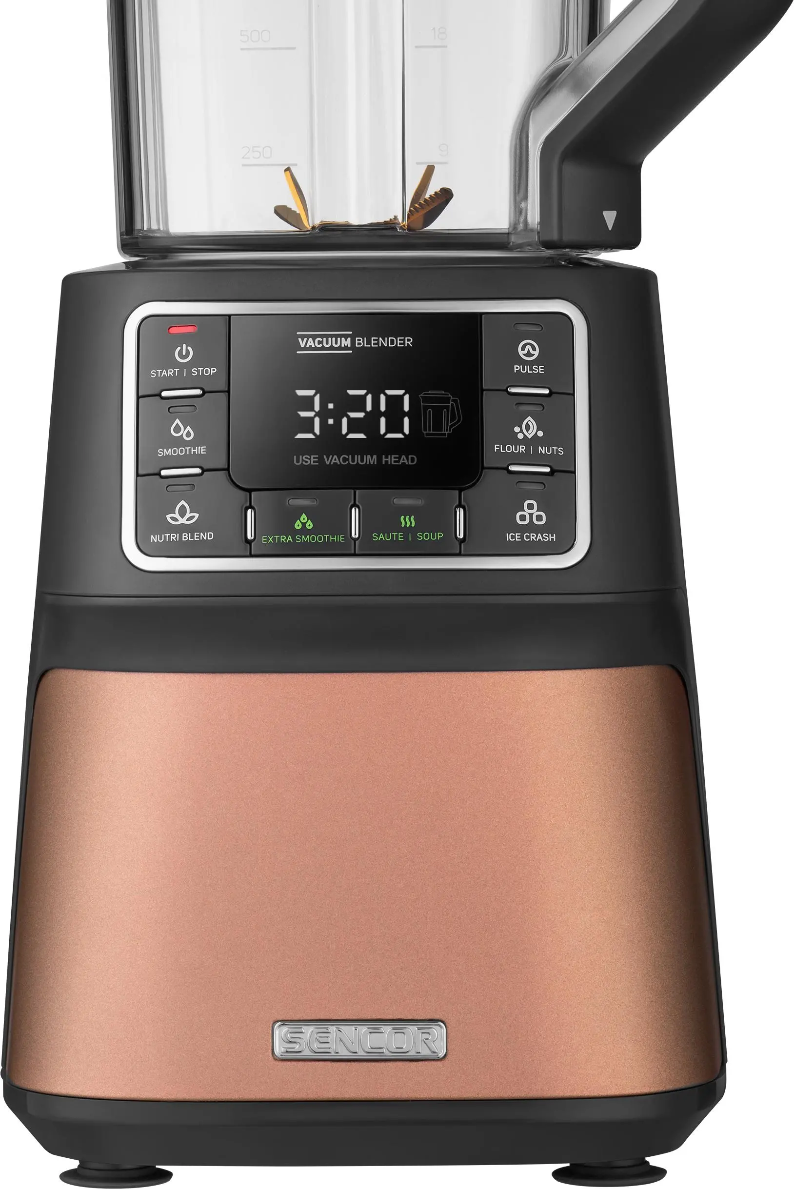 Blender kielichowy Sencor SBU 7676GD 1,5l Butelka Jednostka wytwarzająca próżnię