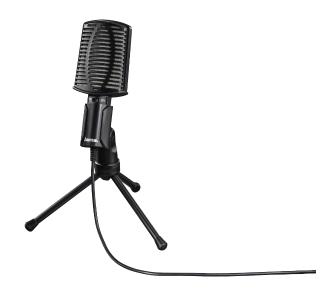 Mikrofon Hama MIC-USB Allround Przewodowy Pojemnościowy Czarny