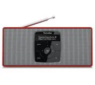 TechniSat DigitRadio 2 S Radio FM DAB+ Bluetooth Czerwono-srebrny