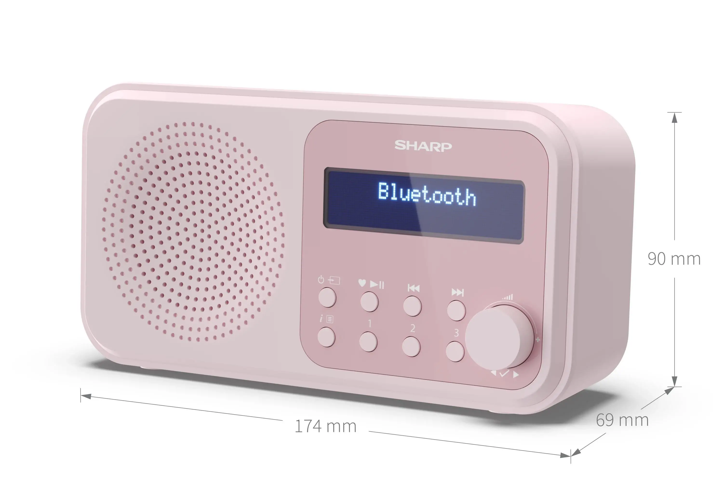 Radioodbiornik Sharp Tokyo DR-P420 Radio FM DAB+ Bluetooth Różowy