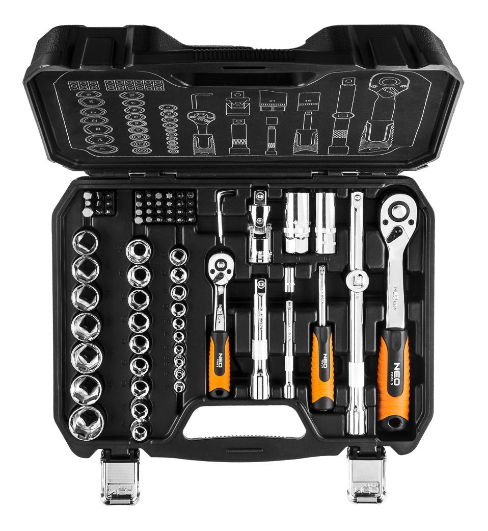 NEO Tools 08-673 1/2", 1/4" 73 szt.