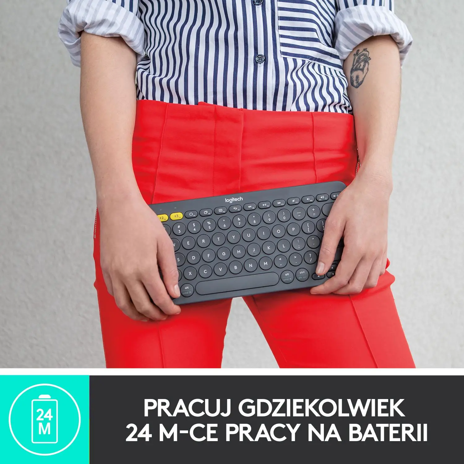 Klawiatura Logitech K380 Szary