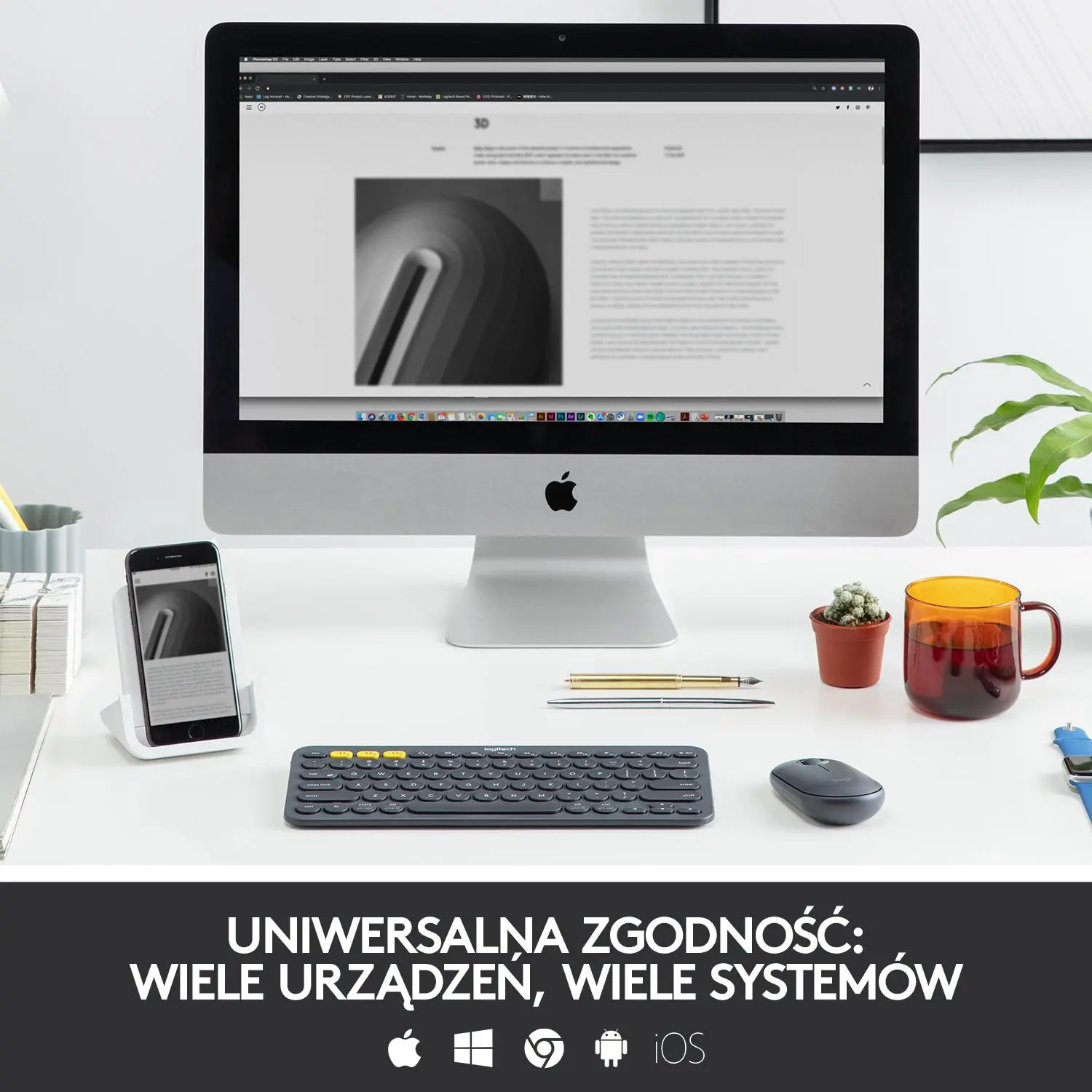 Klawiatura Logitech K380 Szary