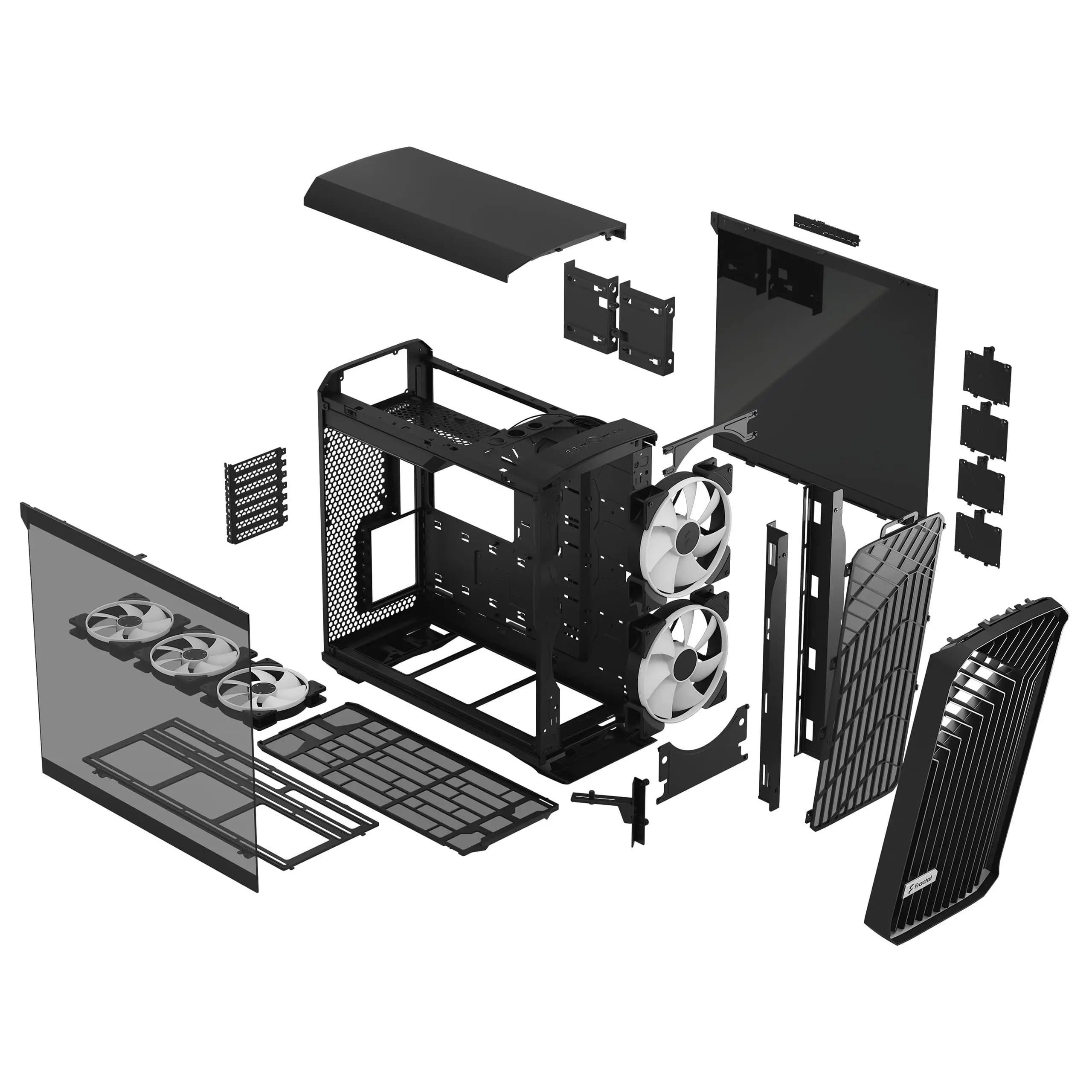 Obudowa Fractal Design Torrent RGB TG Light Tint RGB Czarny