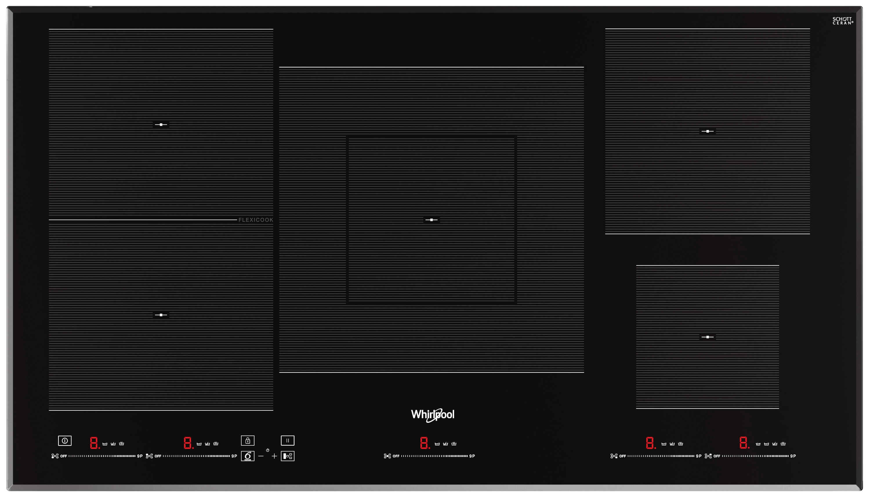 Płyta indukcyjna Whirlpool WT 1090 BA FlexiCook 90cm