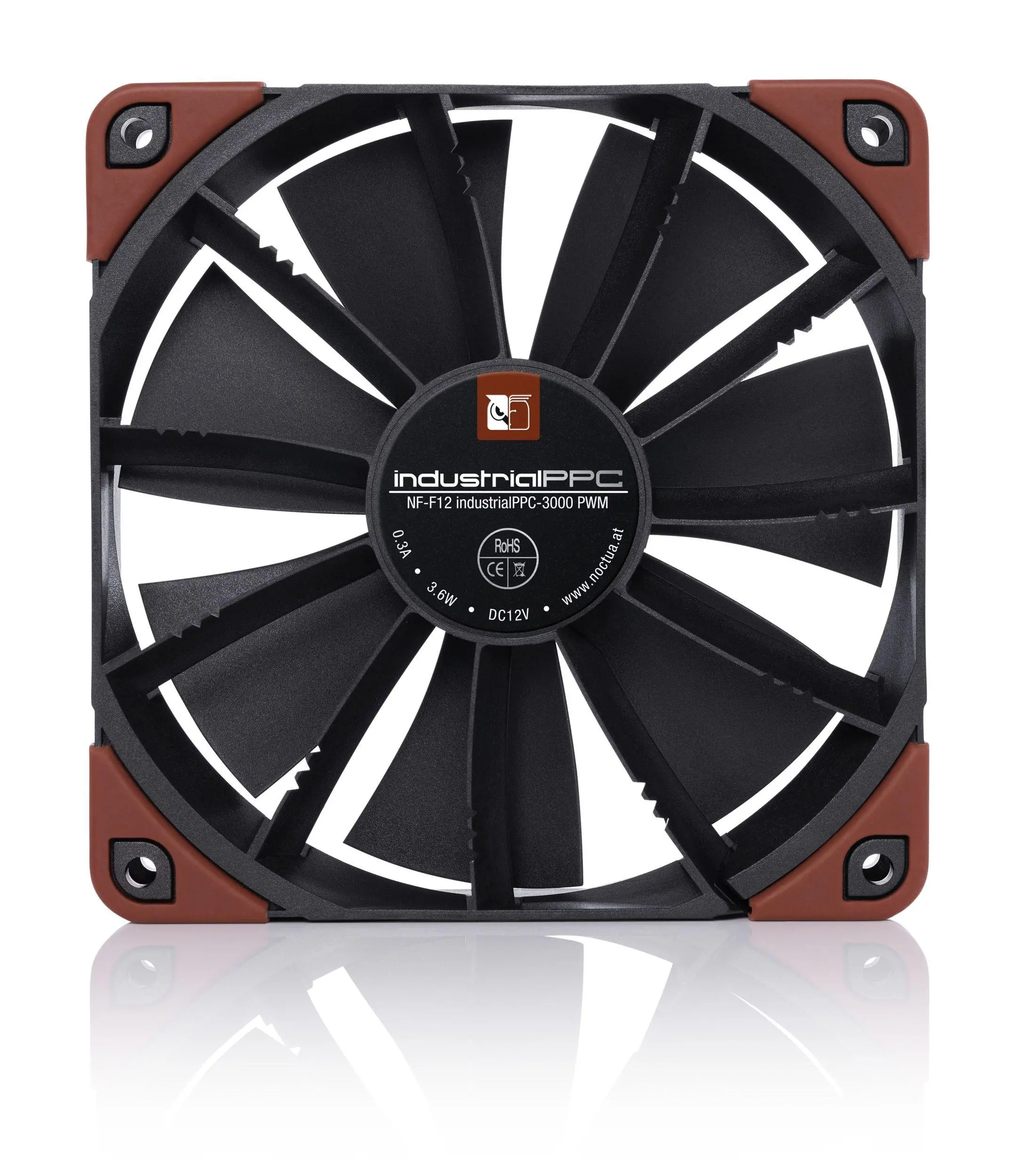 Wentylator Noctua NF-F12 industrialPPC-3000 PWM 120mm Brązowy