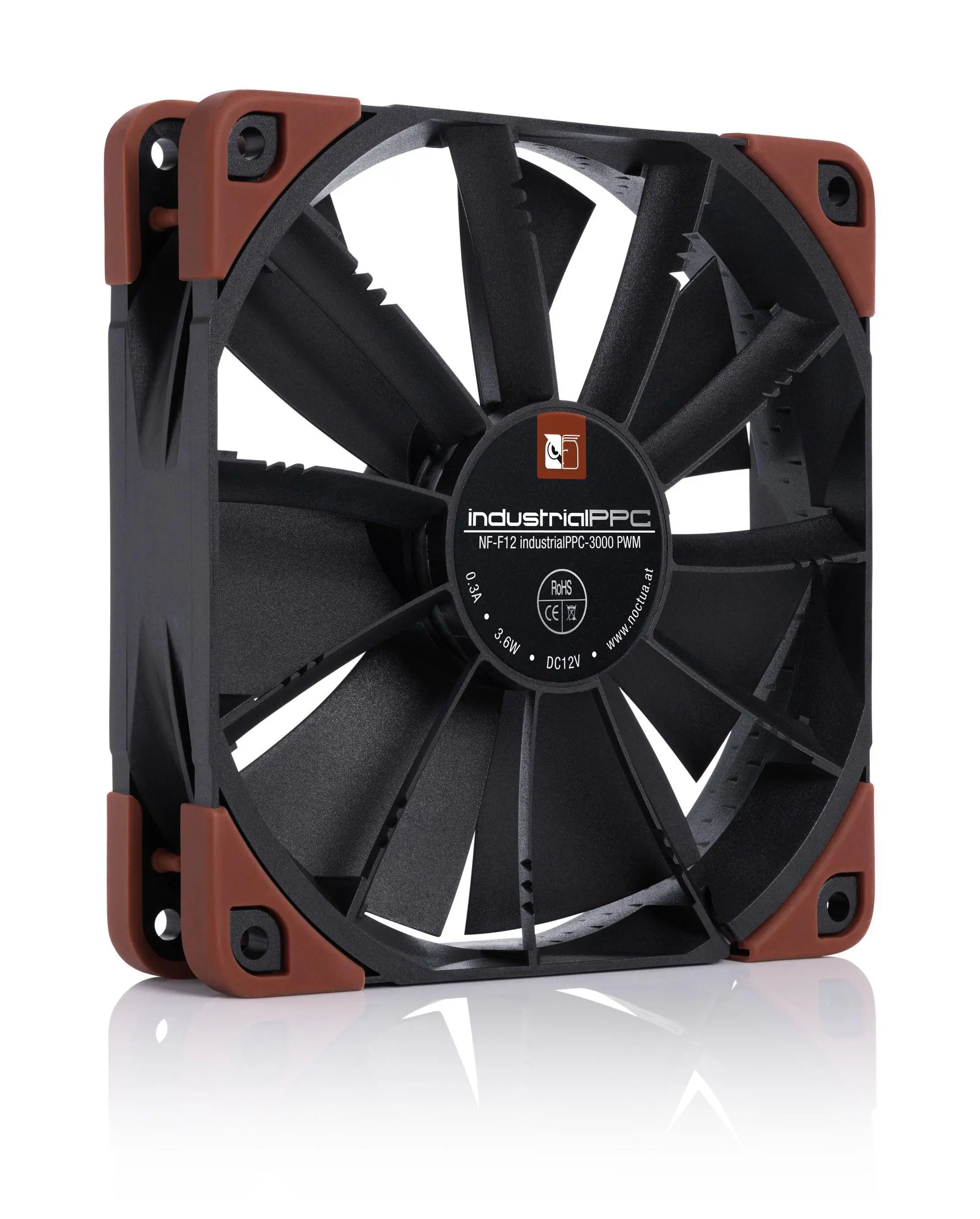 Wentylator Noctua NF-F12 industrialPPC-3000 PWM 120mm Brązowy
