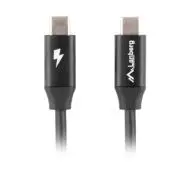 Lanberg USB-C do USB-C QC 4 0,5m Czarny