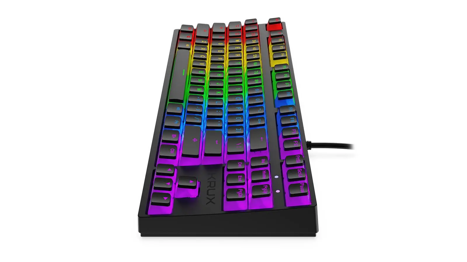 Klawiatura mechaniczna Krux Atax RGB Pudding Outemu Black Czarny