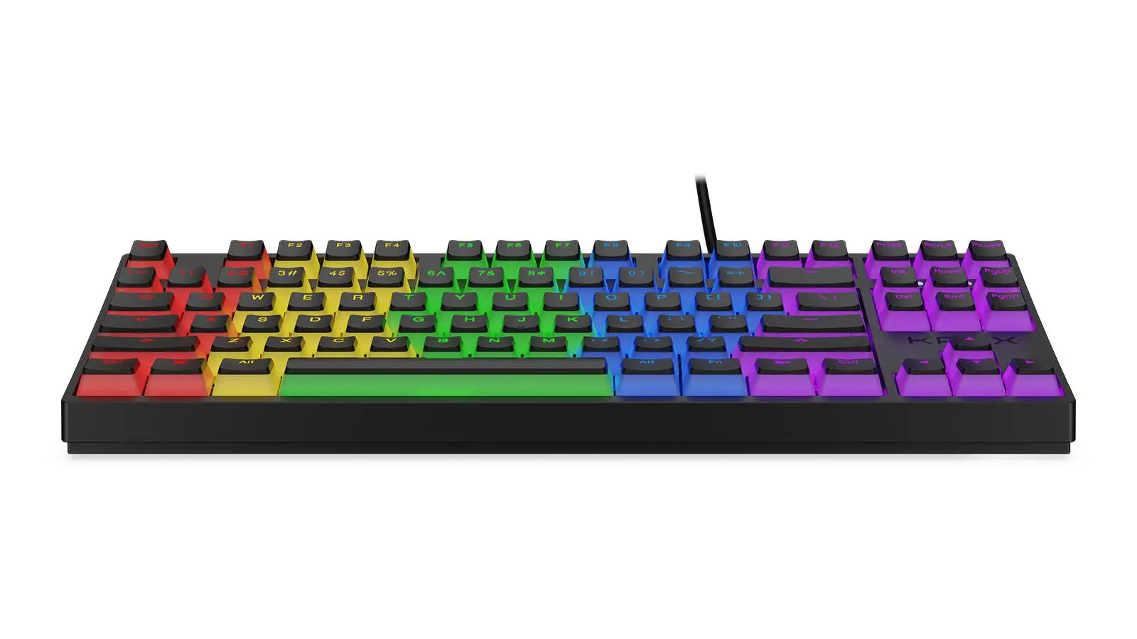 Klawiatura mechaniczna Krux Atax RGB Pudding Outemu Black Czarny