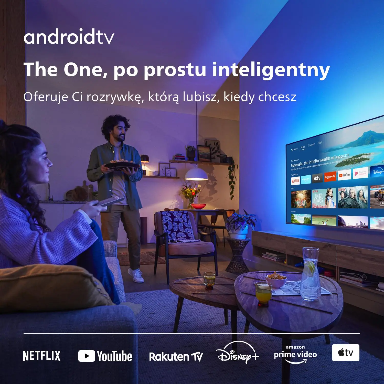 Telewizor Philips The One 65PUS8807/12 65" LED 4K 120Hz Android TV Ambilight Dolby Vision Dolby Atmos HDMI 2.1 DVB-T2