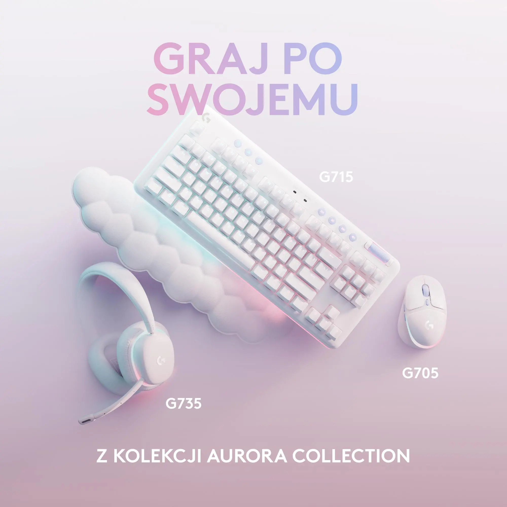 Myszka gamingowa Logitech G705 Biały