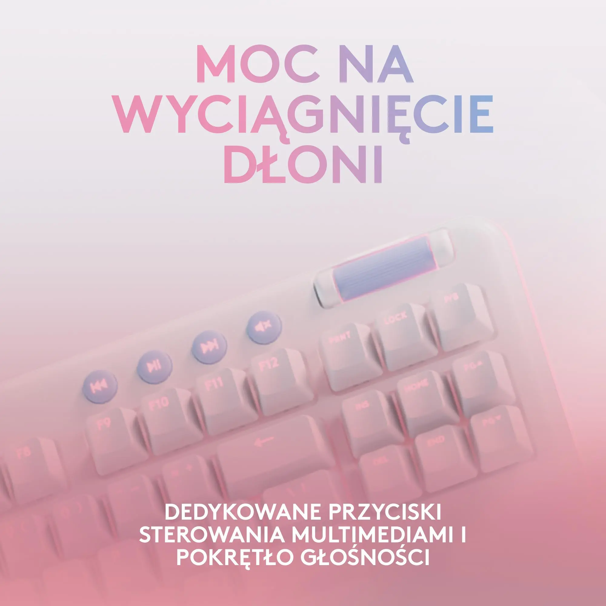 Klawiatura mechaniczna Logitech G715 GX Linear Biały