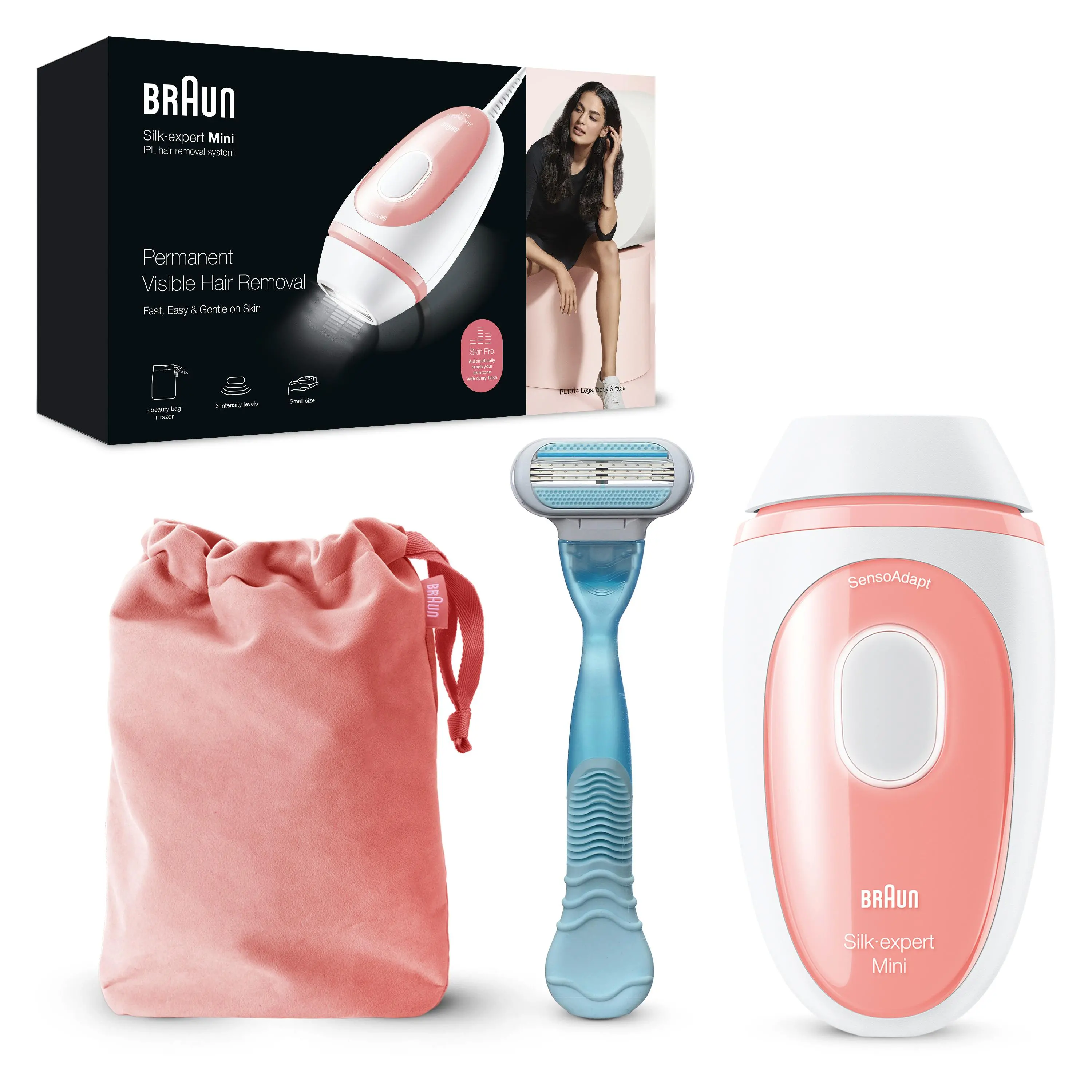 Depilator Braun IPL PL1014 PNK/WHT