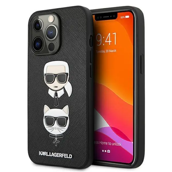Etui Karl Lagerfeld KLHCP13LSAKICKCBK do iPhone 13 Pro Czarny