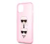 Etui Karl Lagerfeld KLHCP13SKCTUGLP do iPhone 13 mini Różowy