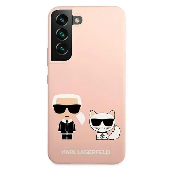 Etui Karl Lagerfeld Silicone Ikonik Karl & Choupette KLHCS22MSSKCI do Samsung Galaxy S22+