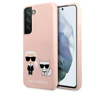 Etui Karl Lagerfeld Silicone Ikonik Karl & Choupette KLHCS22MSSKCI do Samsung Galaxy S22+