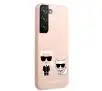 Etui Karl Lagerfeld Silicone Ikonik Karl & Choupette KLHCS22MSSKCI do Samsung Galaxy S22+