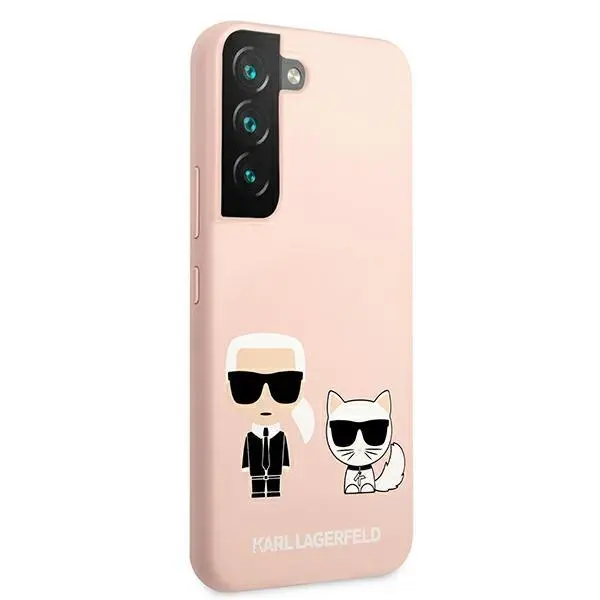 Etui Karl Lagerfeld Silicone Ikonik Karl & Choupette KLHCS22MSSKCI do Samsung Galaxy S22+