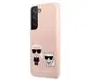 Etui Karl Lagerfeld Silicone Ikonik Karl & Choupette KLHCS22MSSKCI do Samsung Galaxy S22+