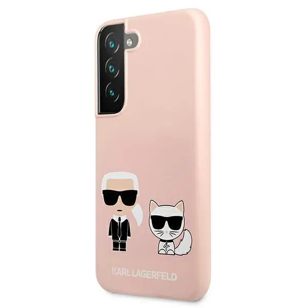 Etui Karl Lagerfeld Silicone Ikonik Karl & Choupette KLHCS22MSSKCI do Samsung Galaxy S22+