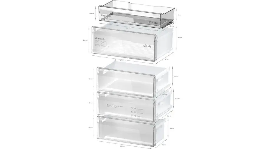 Lodówka Bosch Serie 4 KGN492LDF Pełny No Frost 203cm Szuflada z kontrolą wilgotności Srebrny