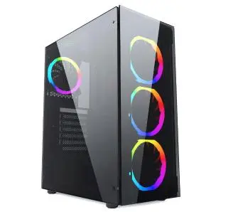 Obudowa Gembird Fornax 1500 RGB Czarny